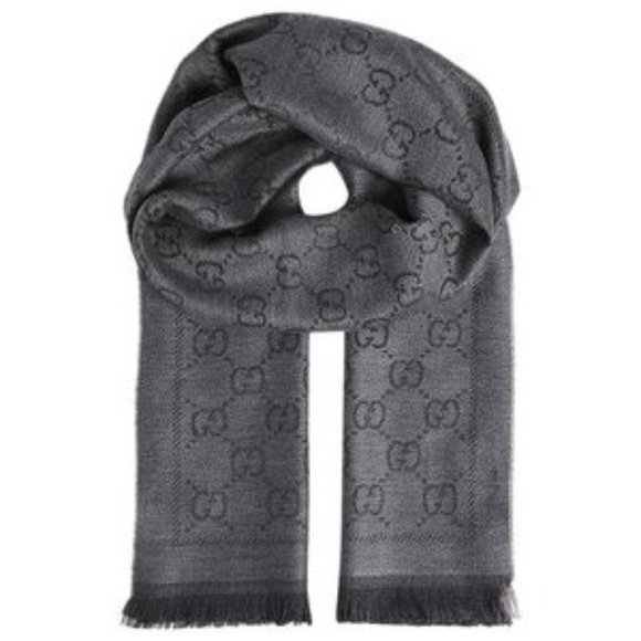 Gucci Accessories - Rare Gucci Reversible GG Jacquard Wool Scarf Sale